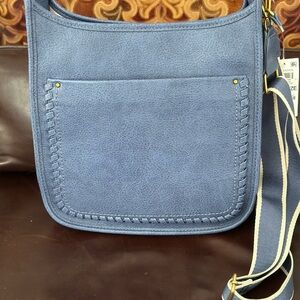Blue Women’s faux leather Crossbody Bag